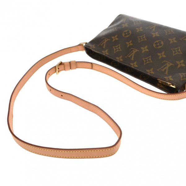 ik 00 0616326 5 Louis Vuitton Monogram Trotter Shoulder Bag Brown