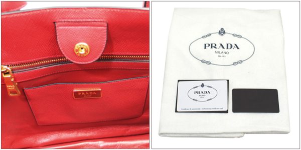 img61789188 Prada 2way Hand Shoulder Bag Leather Red