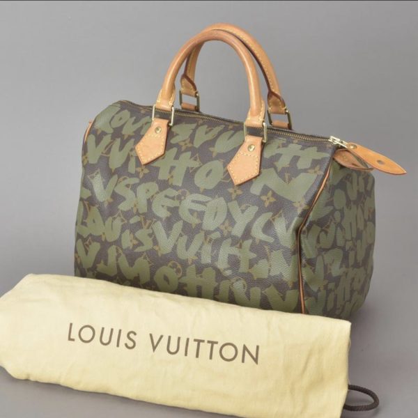 screenshot 13 Louis Vuitton Speedy 30 Handbag Monogram Graffiti Tote Bag Green