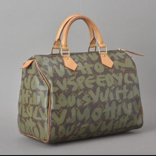 screenshot 12 Louis Vuitton Speedy 30 Handbag Monogram Graffiti Tote Bag Green