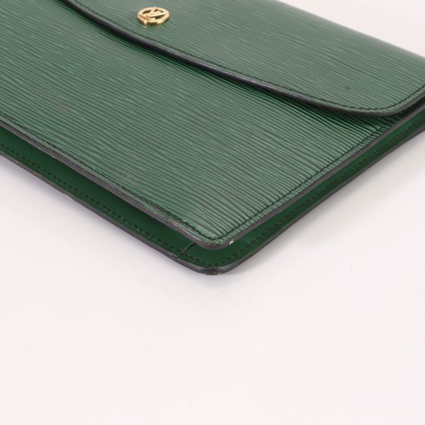 img 01465677 Louis Vuitton Montaigne Pouch Leather Green