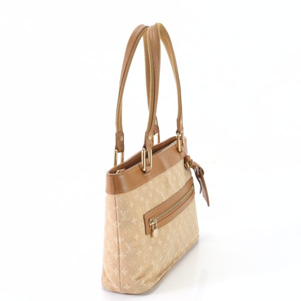 img 01621059 Louis Vuitton Mini Lucille Pm Tote Bag Leather Beige