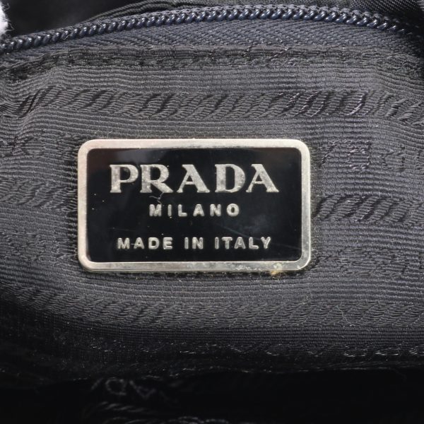 img 01640951 Prada Tessuto Nylon Triangle Logo Leather Backpack Shoulder