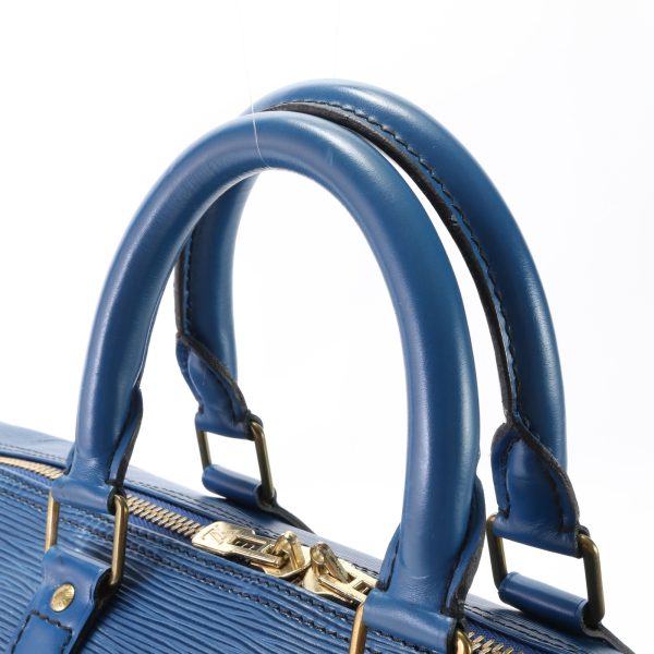 img 01652799 Louis Vuitton Epi Keepall Boston Bag Leather Blue