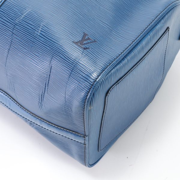 img 01652802 Louis Vuitton Epi Keepall Boston Bag Leather Blue