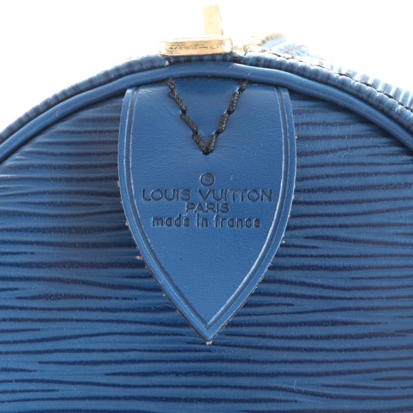 img 01652807 Louis Vuitton Epi Keepall Boston Bag Leather Blue