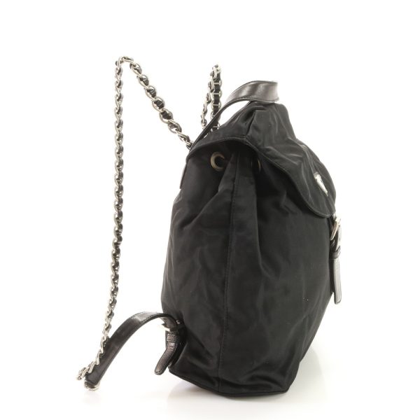 img 01678598 Prada Tessuto Nylon Chain Rucksack Very Good Condition