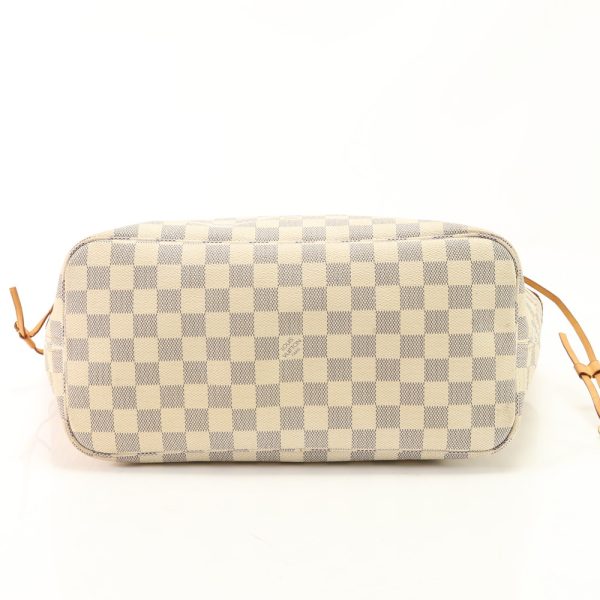 img 01680198 Louis Vuitton Damier Azur Neverfull Mm Tote Bag Leather