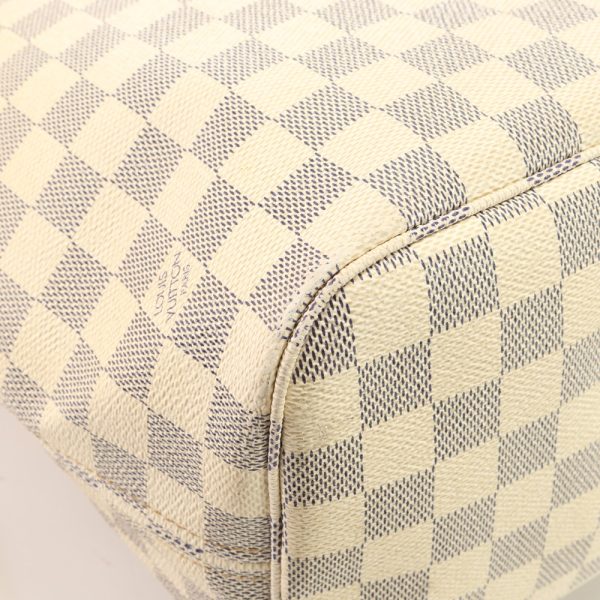 img 01680201 Louis Vuitton Damier Azur Neverfull Mm Tote Bag Leather