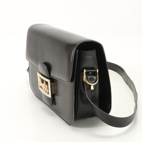 img 01686622 Vintage Celine Carriage Hardware Leather Shoulder Bag Crossbody