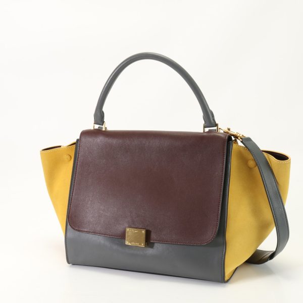 img 01686727 Celine Trapeze Medium Leather 2Way Shoulder Bag