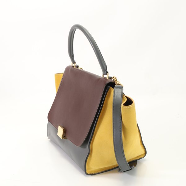 img 01686728 Celine Trapeze Medium Leather 2Way Shoulder Bag