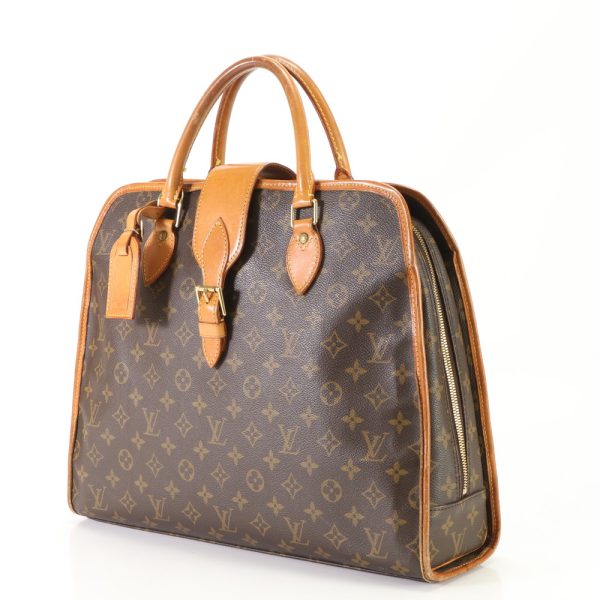 img 01686964 Louis Vuitton Monogram Rivoli Document Bag Brown