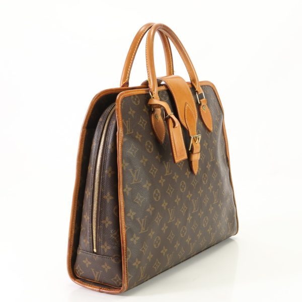 img 01686965 Louis Vuitton Monogram Rivoli Document Bag Brown