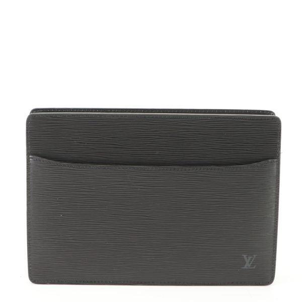 img 01687258 Louis Vuitton Epi Pochette Homme Clutch Pouch Noir