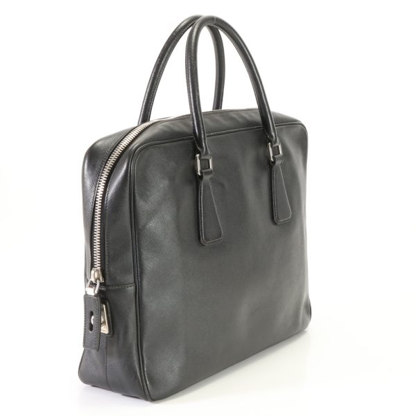 img 01687326 Prada Saffiano Leather Business Bag Black