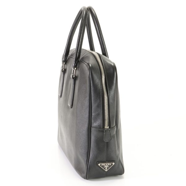 img 01687328 Prada Saffiano Leather Business Bag Black