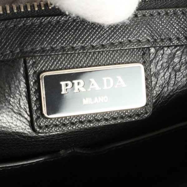 img 01687335 Prada Saffiano Leather Business Bag Black