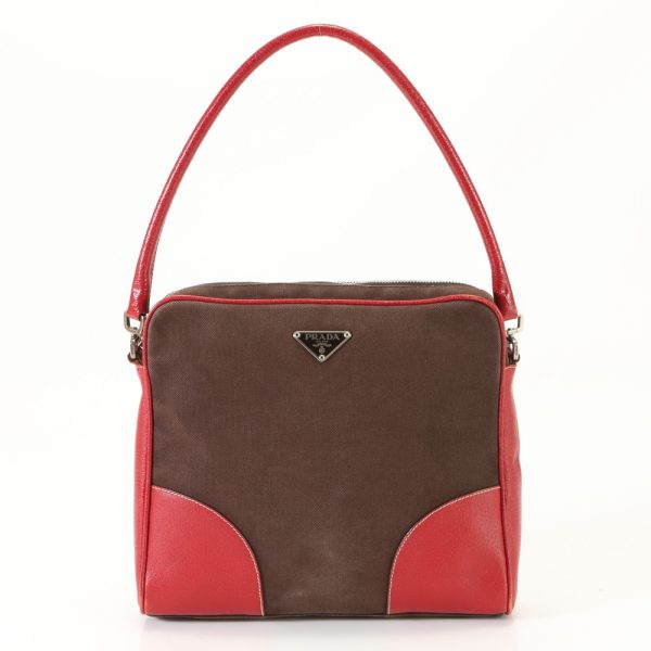 img 01687798 Prada Shoulder Bag Leather Brown