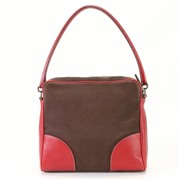 img 01687803 Prada Shoulder Bag Leather Brown