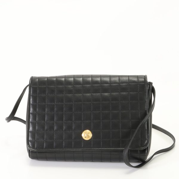 img 01688005 Celine Blason Quilted Leather 2Way Chain Shoulder Bag