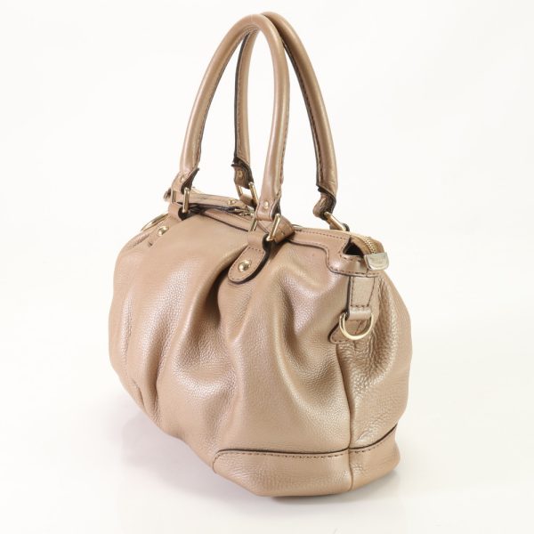 img 01688441 Gucci Sookie Leather Tote Bag Shoulder Beige