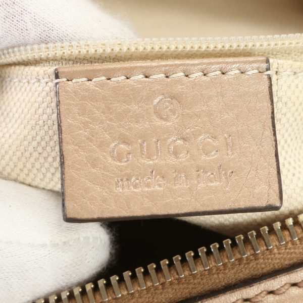 img 01688450 Gucci Sookie Leather Tote Bag Shoulder Beige