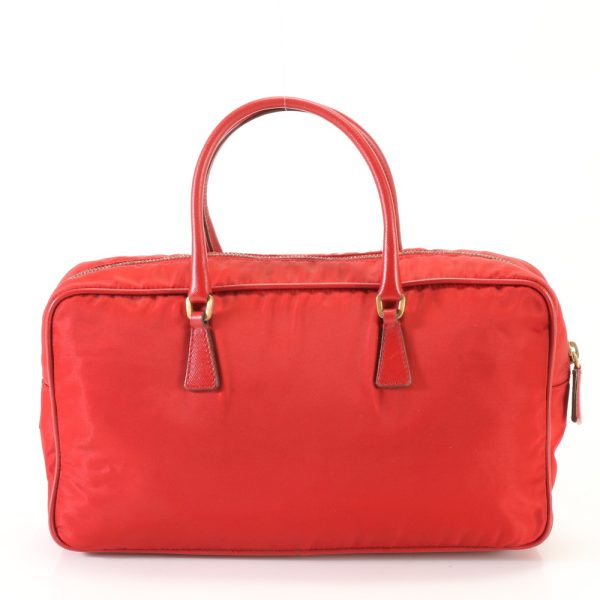 img 01688550 Prada Handbag Tessuto Nylon Leather Red