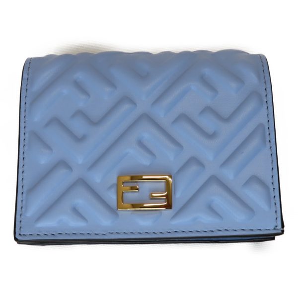 img 0319 Fendi Compact Wallet Placid Blu