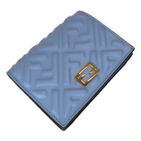 img 0320 Fendi Compact Wallet Placid Blu