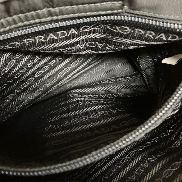 img 4291 Prada Shoulder Bag Nylon Triangle Logo Green