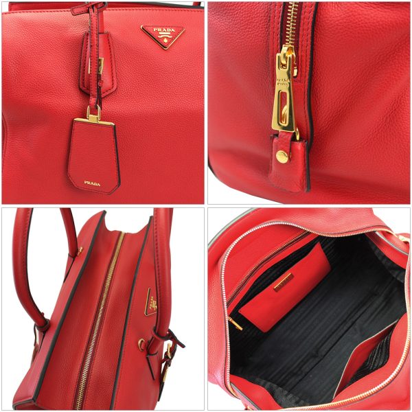 imgrc0065546453 Prada 2way Tote Shoulder Bag Leather Red