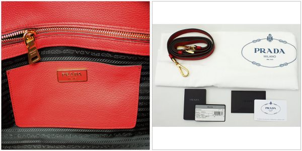 imgrc0065546454 Prada 2way Tote Shoulder Bag Leather Red