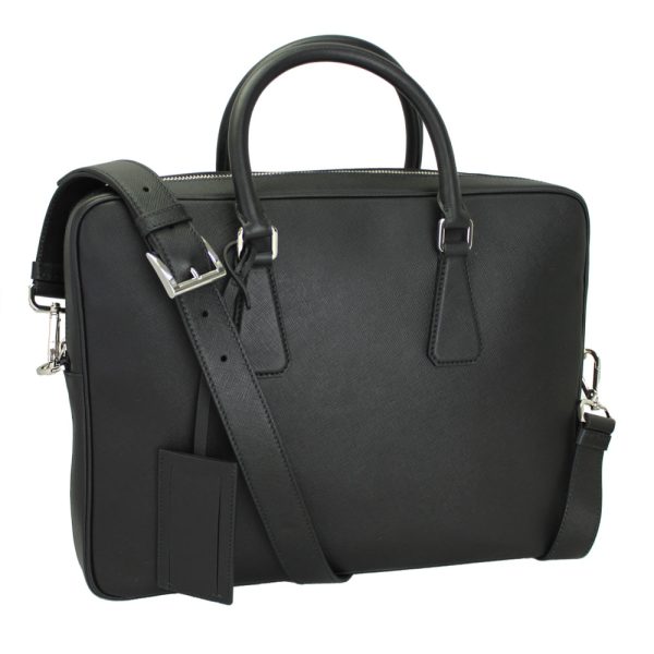 imgrc0070666136 Prada 2way Hand Shoulder Bag Briefcase Black