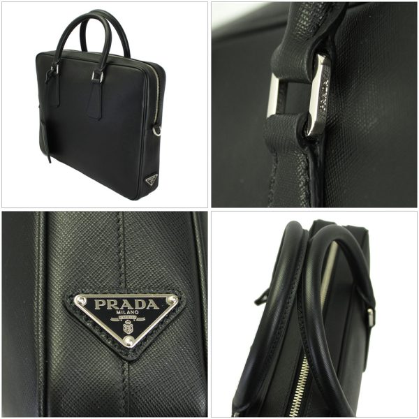 imgrc0070666137 Prada 2way Hand Shoulder Bag Briefcase Black