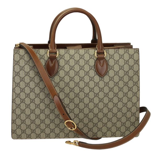 imgrc0073455954 Gucci 2way Hand Shoulder Business Bag Beige Brown