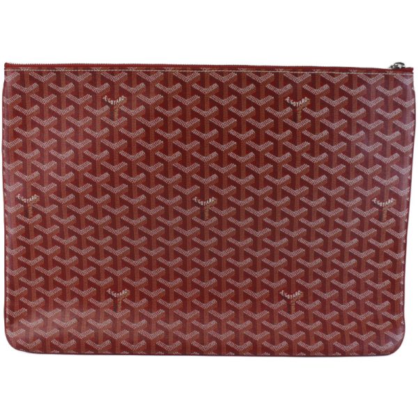 imgrc0075029620 Goyard Sena GM Herringbone Clutch Bag Red