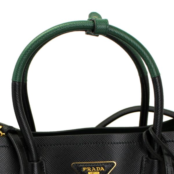 imgrc0078995239 Prada 2way Hand Shoulder Bag Black X Green