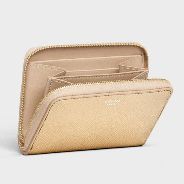 imgrc0081899122 Celine Zip Round Card Case Gold