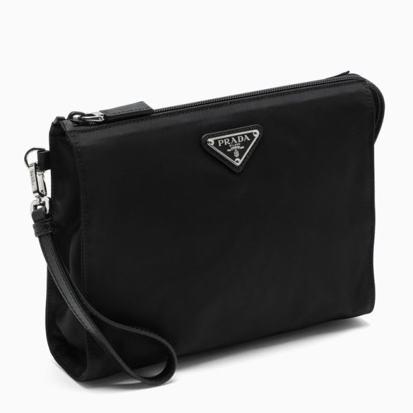 imgrc0082047225 Prada Tessuto Pouch Black