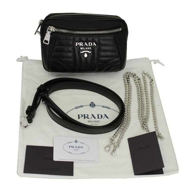 imgrc0082233160 Prada Fanny Pack Waist Bag Black