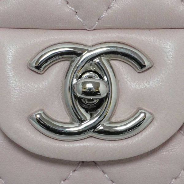 imgrc0082357897 Chanel W Flap Chain Shoulder Lambskin A Rank Bag Pink