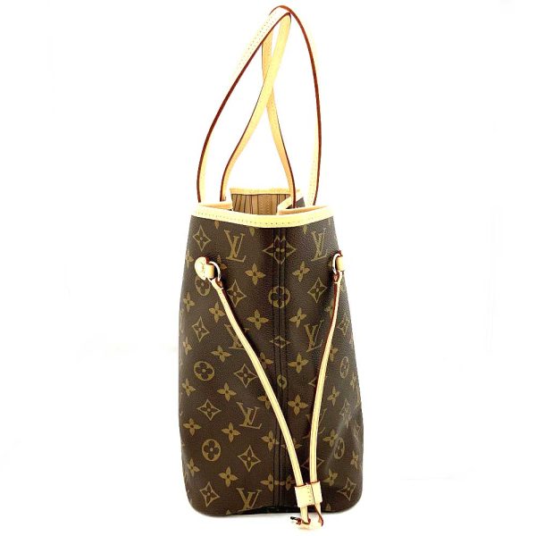 imgrc0083996208 Louis Vuitton Neverfull MM Monogram Canvas Leather Shoulder Bag Brown