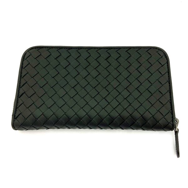 imgrc0084185830 Bottega Veneta Round Zipper Long Wallet Black