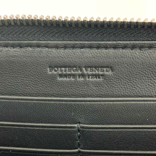 imgrc0084185835 Bottega Veneta Round Zipper Long Wallet Black