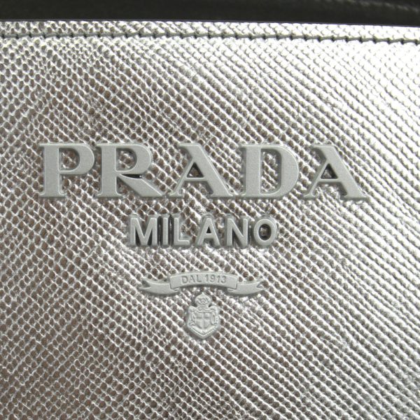 imgrc0084330126 Prada Monochrome 2way Tote Shoulder Bag Silver