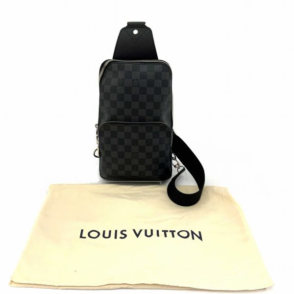 imgrc0084399910 Louis Vuitton Avenue Slingback Damier Graphite Body Shoulder Bag Black