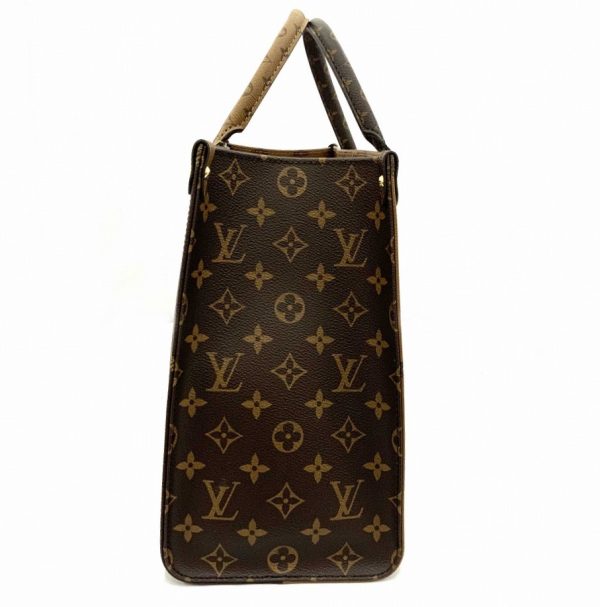 imgrc0084502291 Louis Vuitton On the Go MM Tote Bag Brown Beige