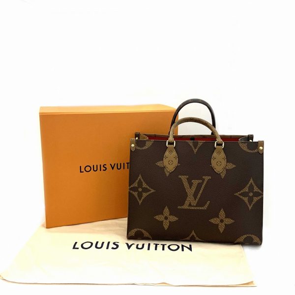 imgrc0084502297 Louis Vuitton On the Go MM Tote Bag Brown Beige