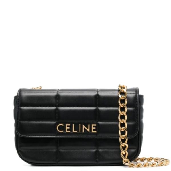 imgrc0084814258 Celine Matelasse Shoulder Bag Black